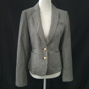 Black & White Houndstooth Blazer
